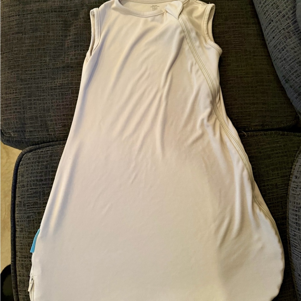PurComfy Sleeveless White Baby Sleep Sack